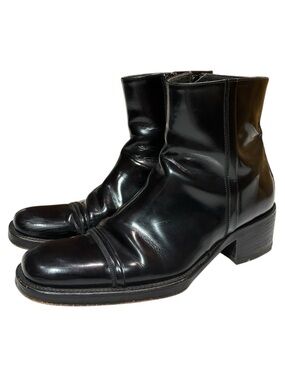 Debut Italian Leather Dress Boots, Black, Men’s Size 4.5 - 5, Women’s 6.5 - 7.